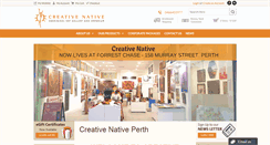 Desktop Screenshot of creativenative.com.au
